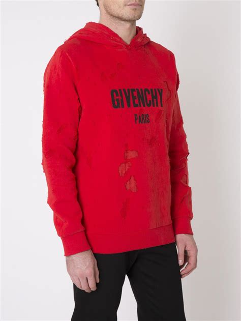 givenchy polo mens red|givenchy men's destroyed hoodie.